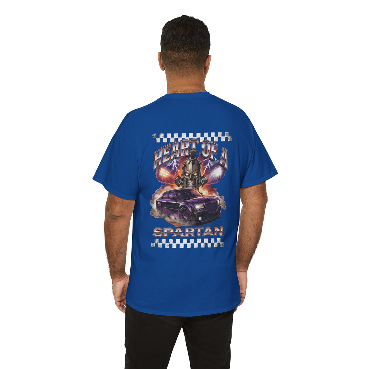 Graphic T-Shirt | Heart of a Spartan | Retro Racing Muscle Car Tee
