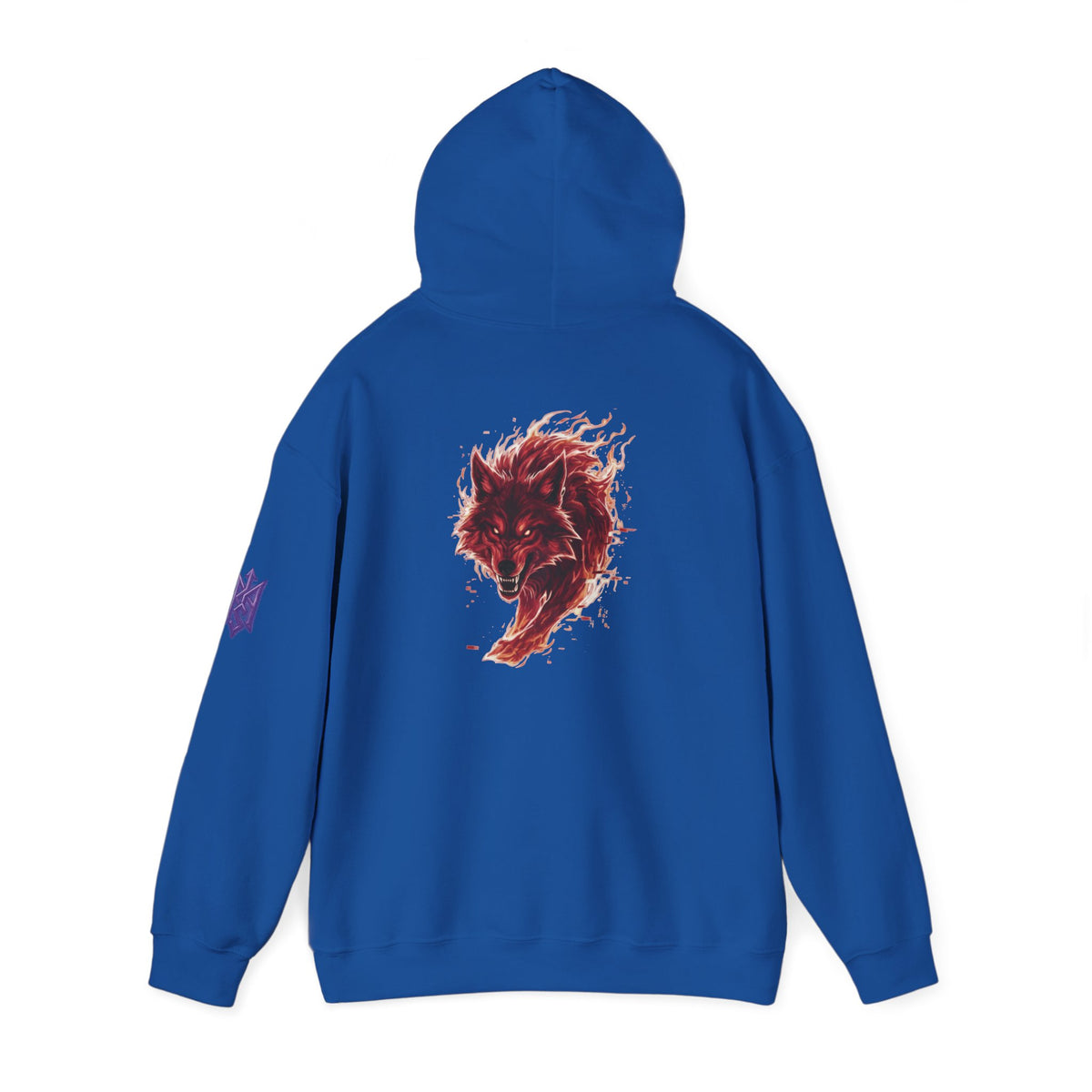 Pullover Hoodie | Ghost of the Red Wolf | Bold Wolf Graphic Streetwear