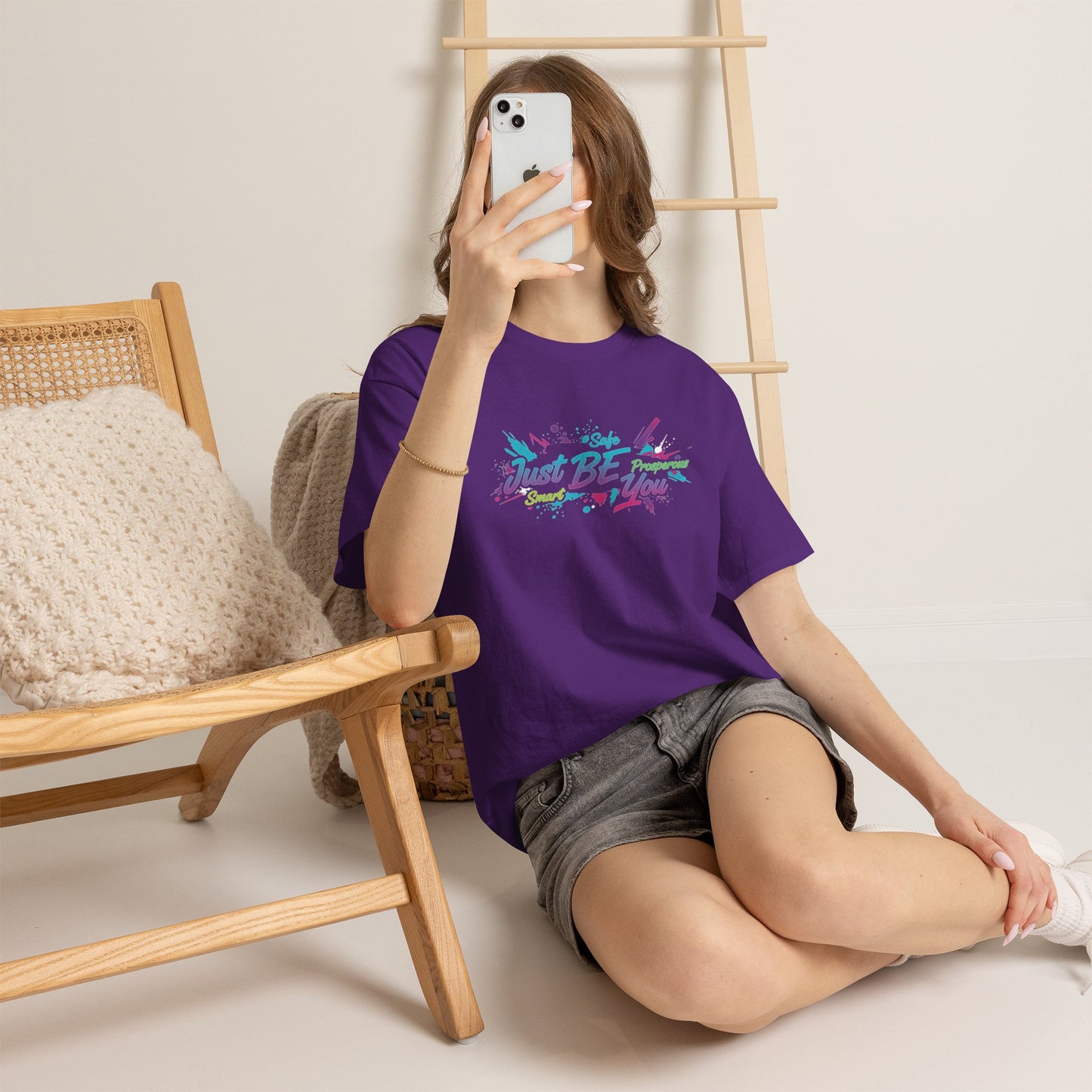 Just Be You T-Shirt — Colorful Inspirational Graphic Tee Streetwear