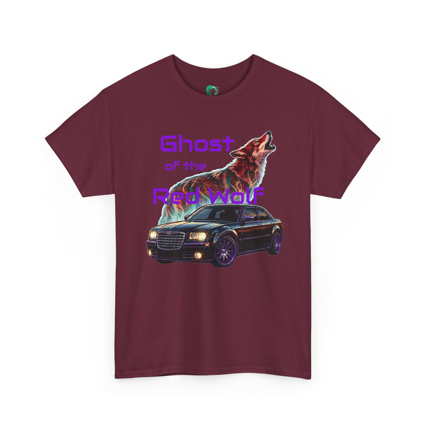 Ghost of the Red Wolf T‑Shirt — Bold Wolf Graphic Streetwear