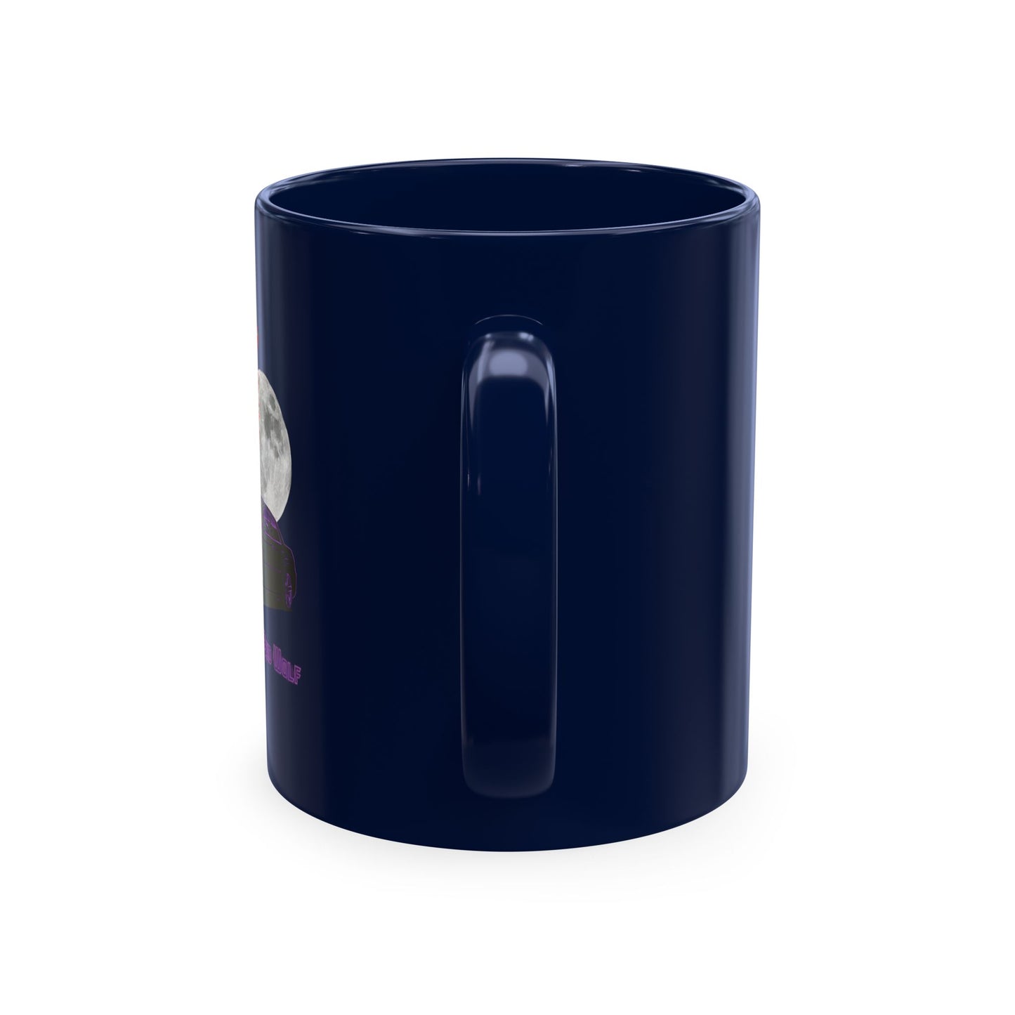 Ghost of the Red Wolf Ceramic Coffee Mug — Bold Wolf Art Graphic Drinkware