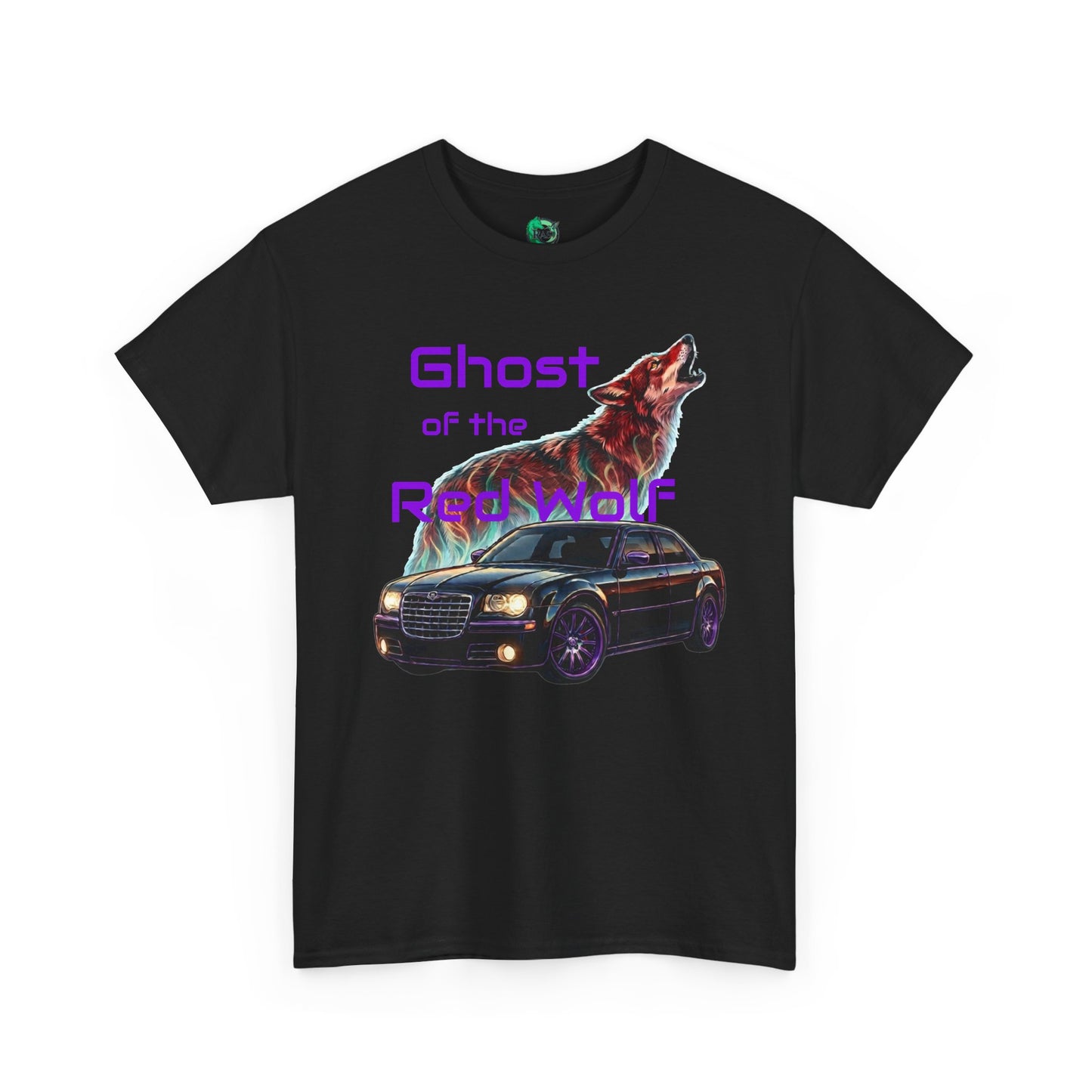 Ghost of the Red Wolf T‑Shirt — Bold Wolf Graphic Streetwear
