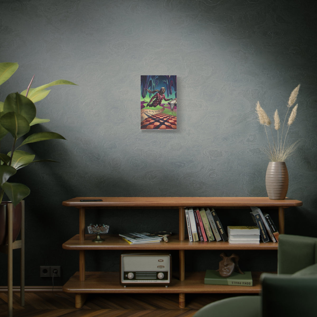 Canvas Wall Art | Welcome to My Sanity | Surreal Dark Art Matte Print
