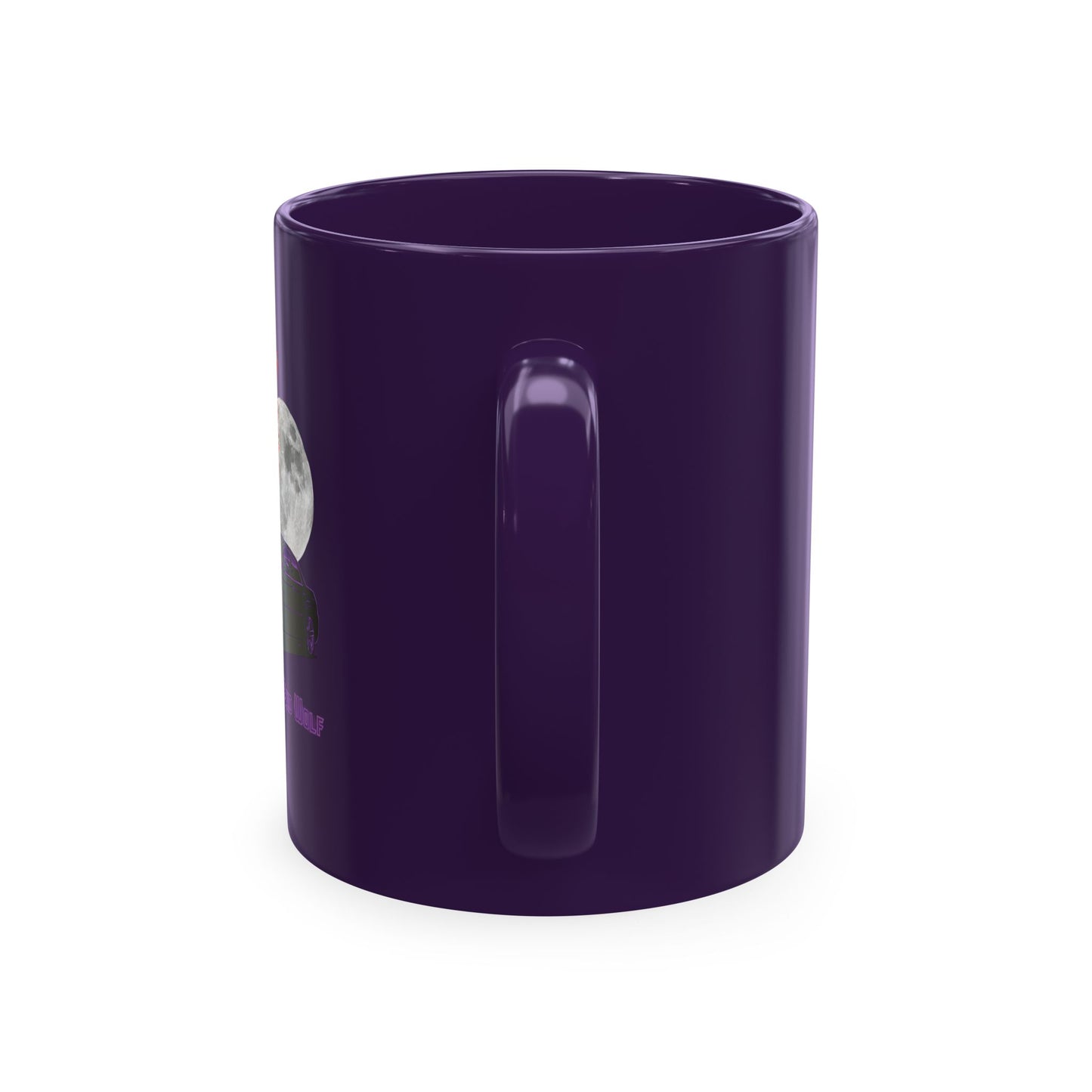 Ghost of the Red Wolf Ceramic Coffee Mug — Bold Wolf Art Graphic Drinkware