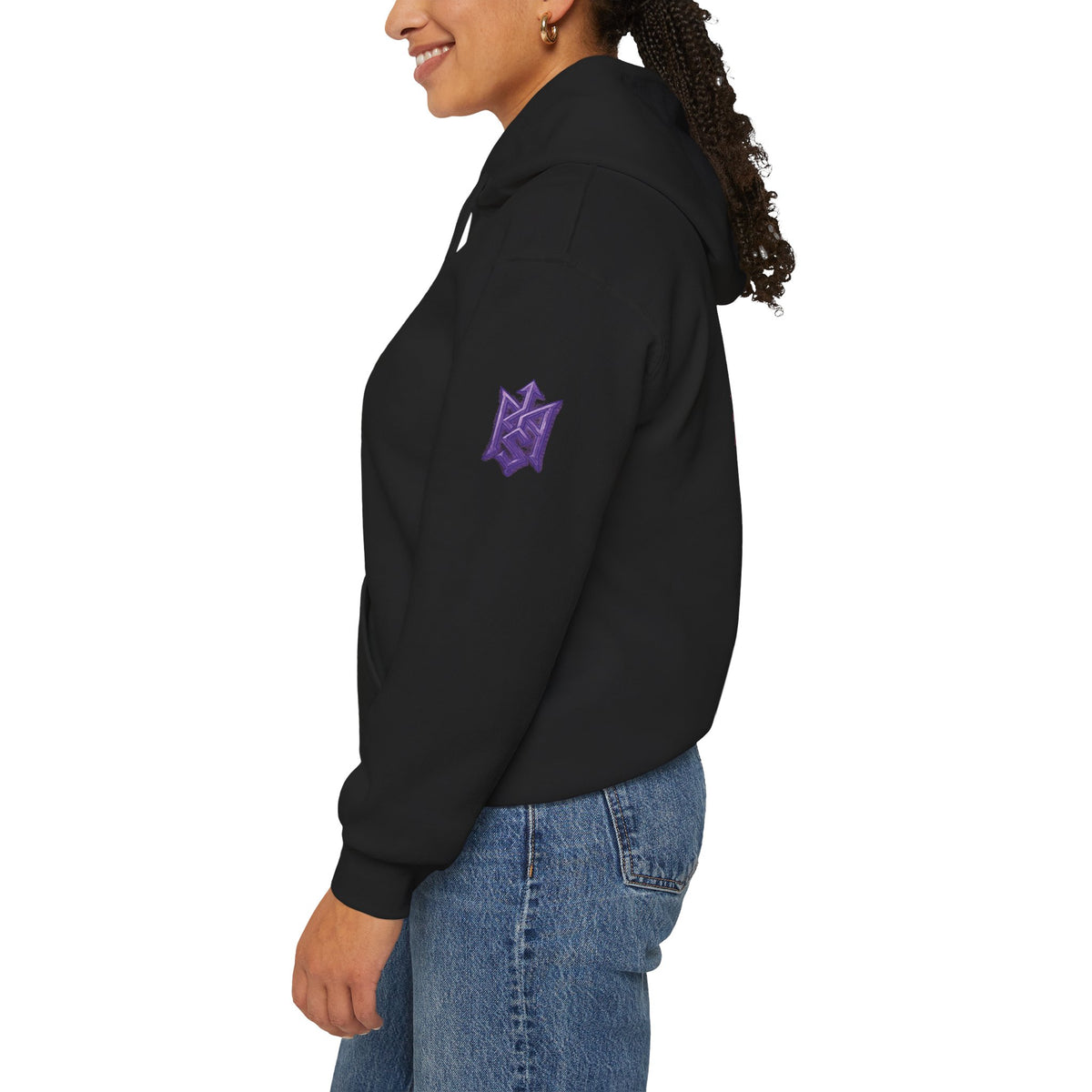Pullover Hoodie | Ghost of the Red Wolf | Wolf Head Back Graphic