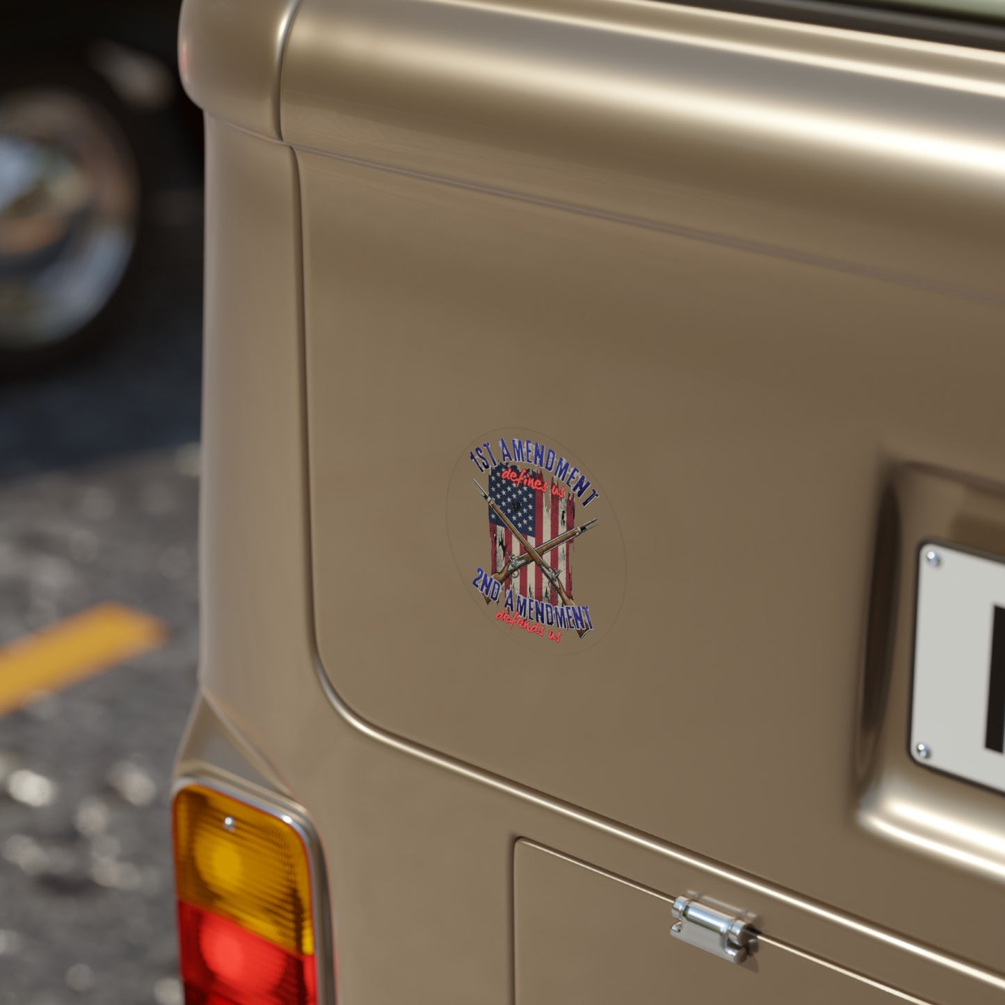 1st & 2nd Amendment Sticker — Patriotic Outdoor Vinyl Decal