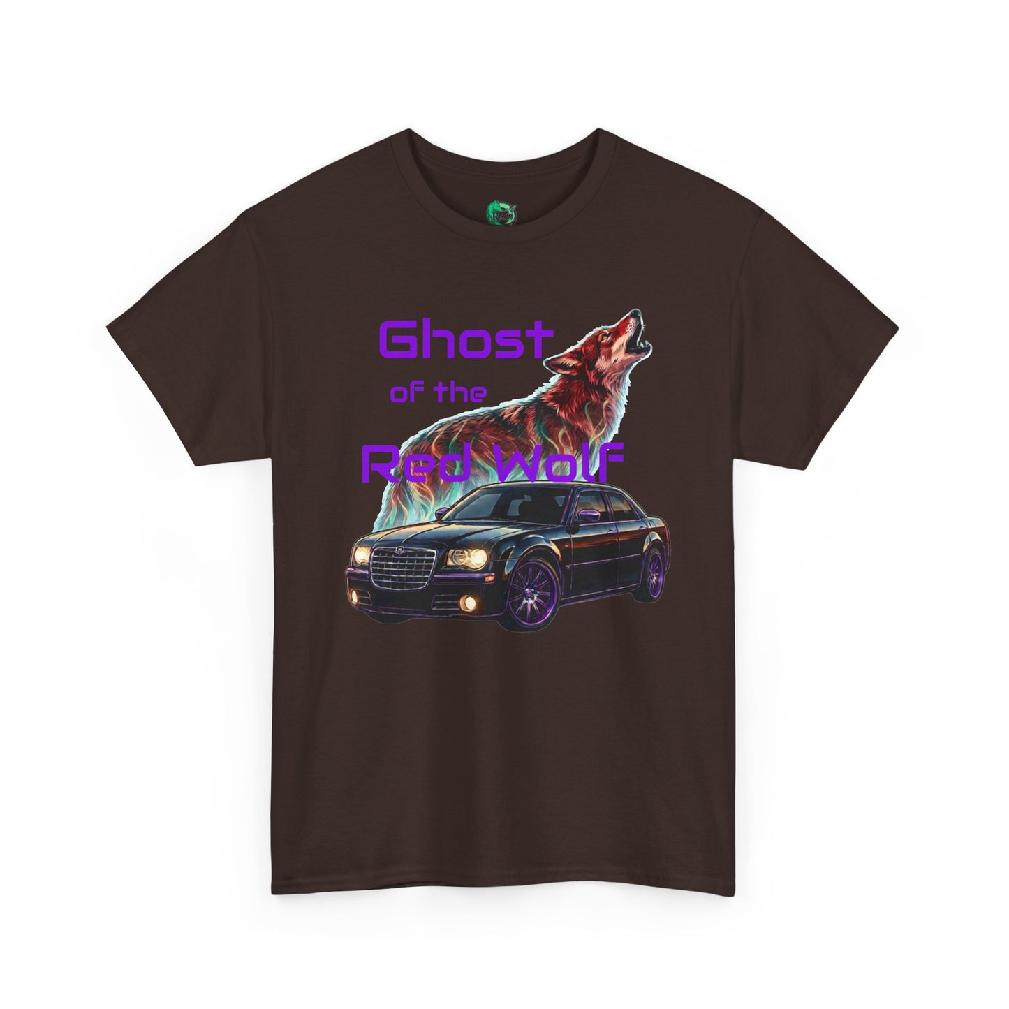 Ghost of the Red Wolf T‑Shirt — Bold Wolf Graphic Streetwear