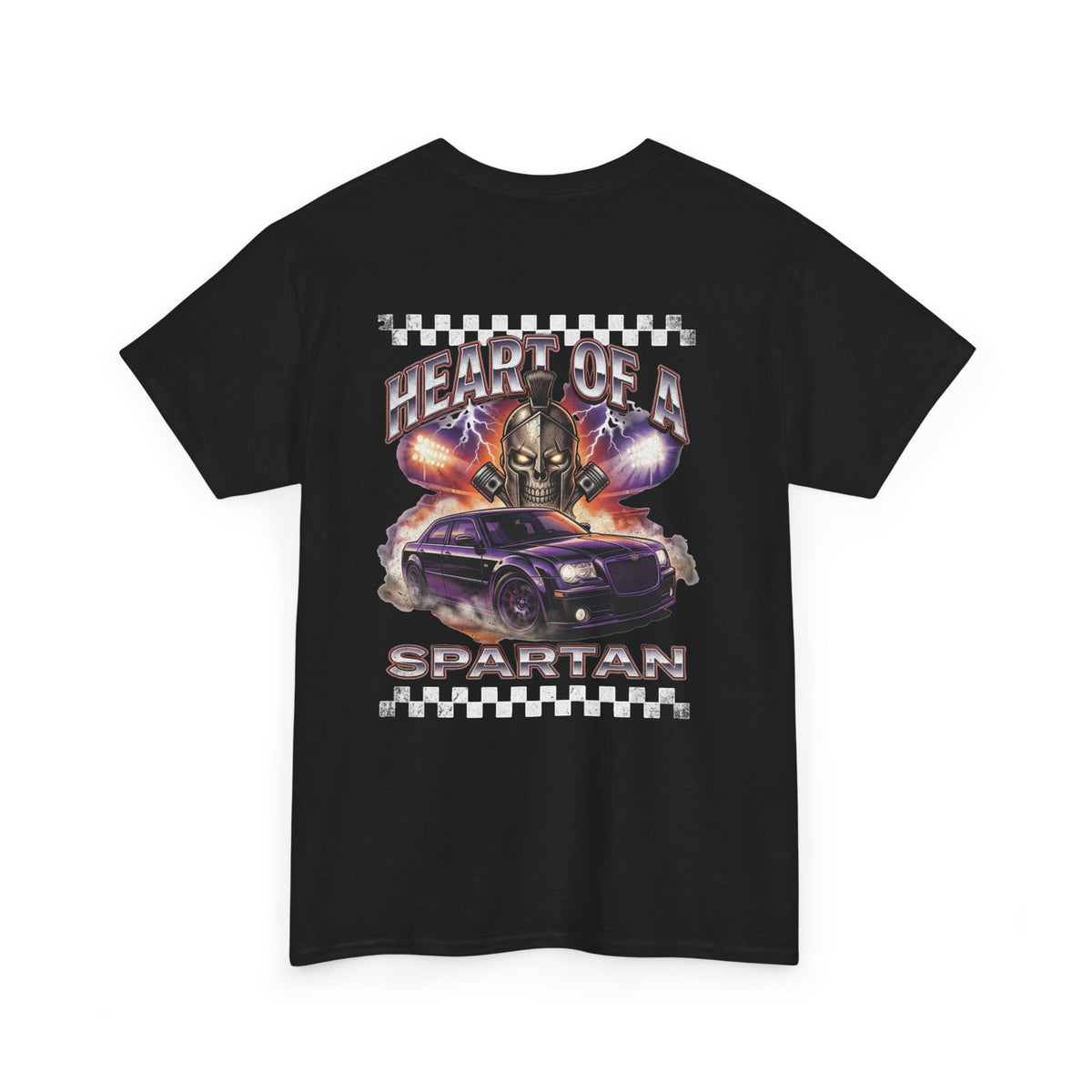 Graphic T-Shirt | Heart of a Spartan | Retro Racing Muscle Car Tee