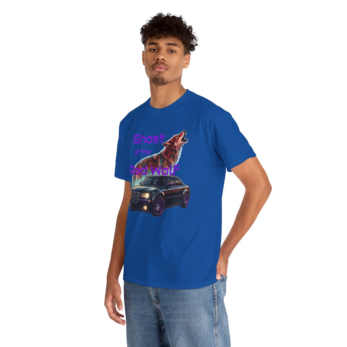 Ghost of the Red Wolf T‑Shirt — Bold Wolf Graphic Streetwear