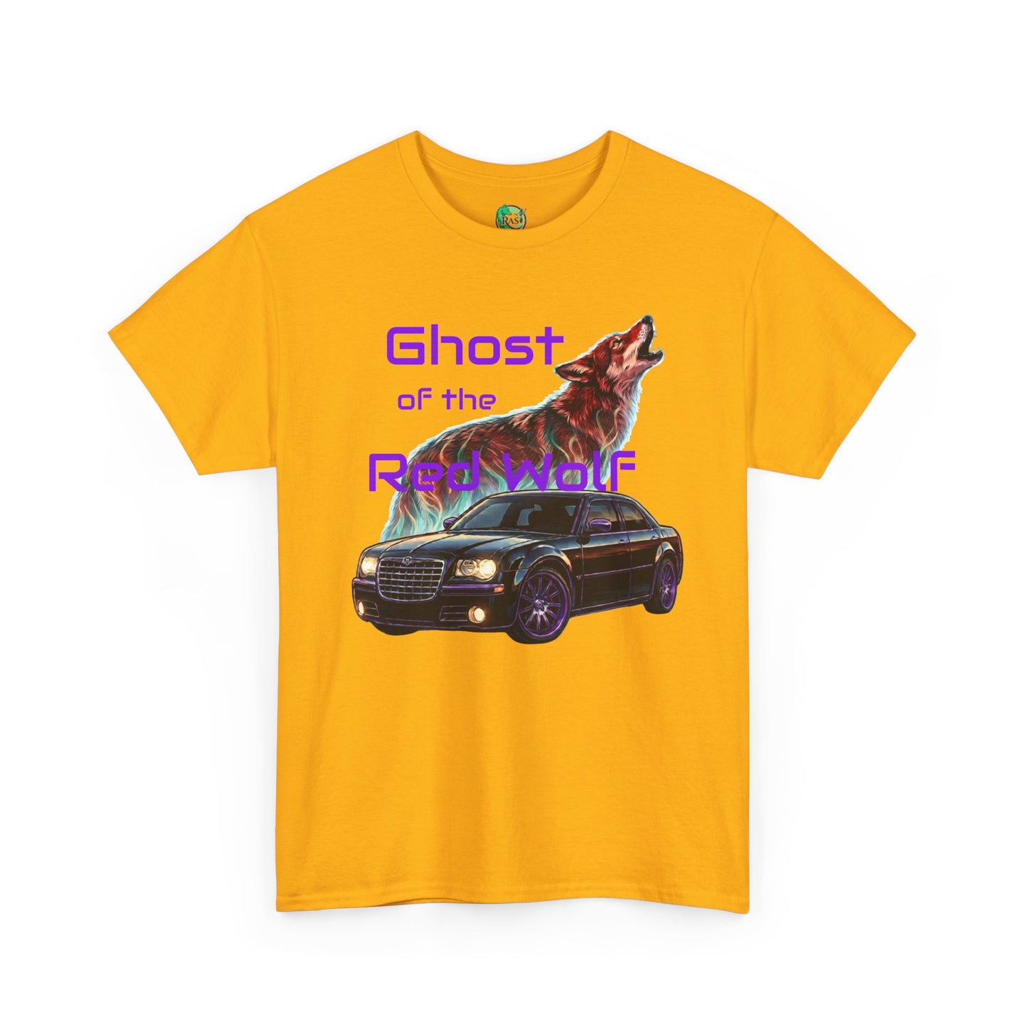 Ghost of the Red Wolf T‑Shirt — Bold Wolf Graphic Streetwear