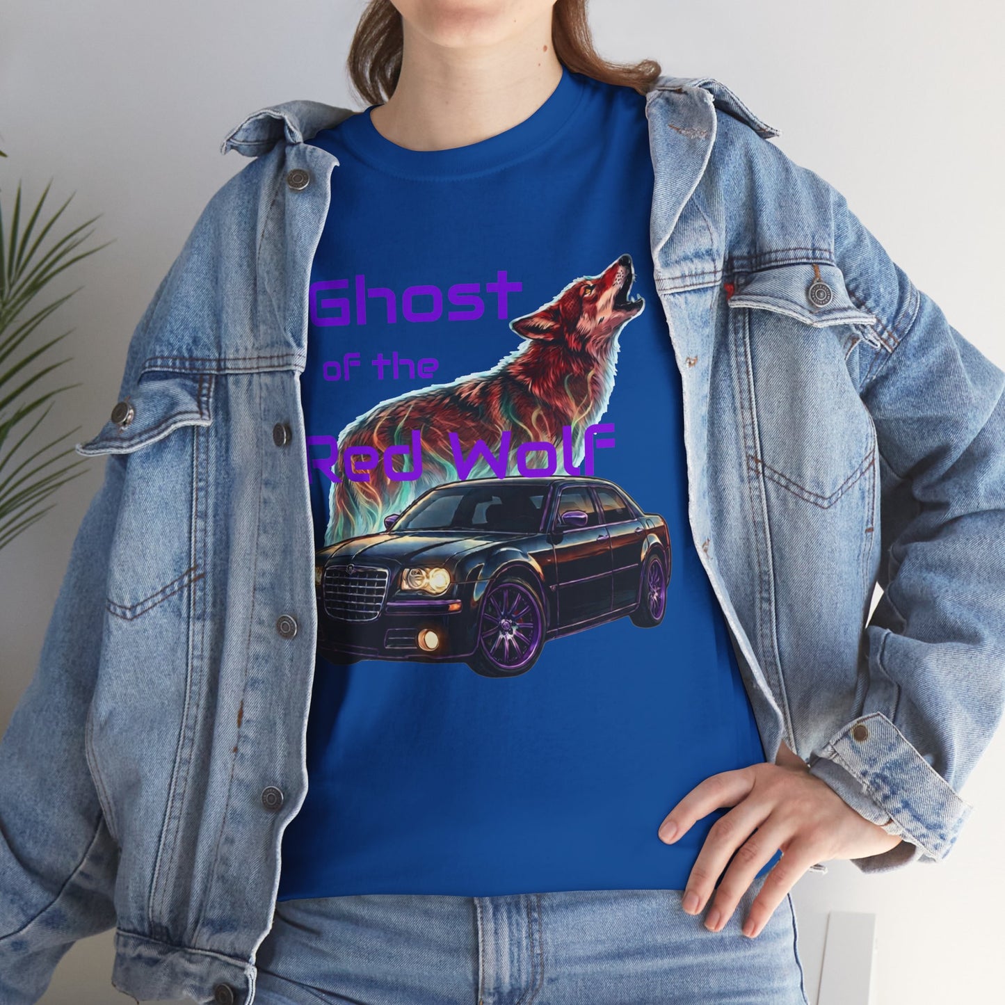 Ghost of the Red Wolf T‑Shirt — Bold Wolf Graphic Streetwear