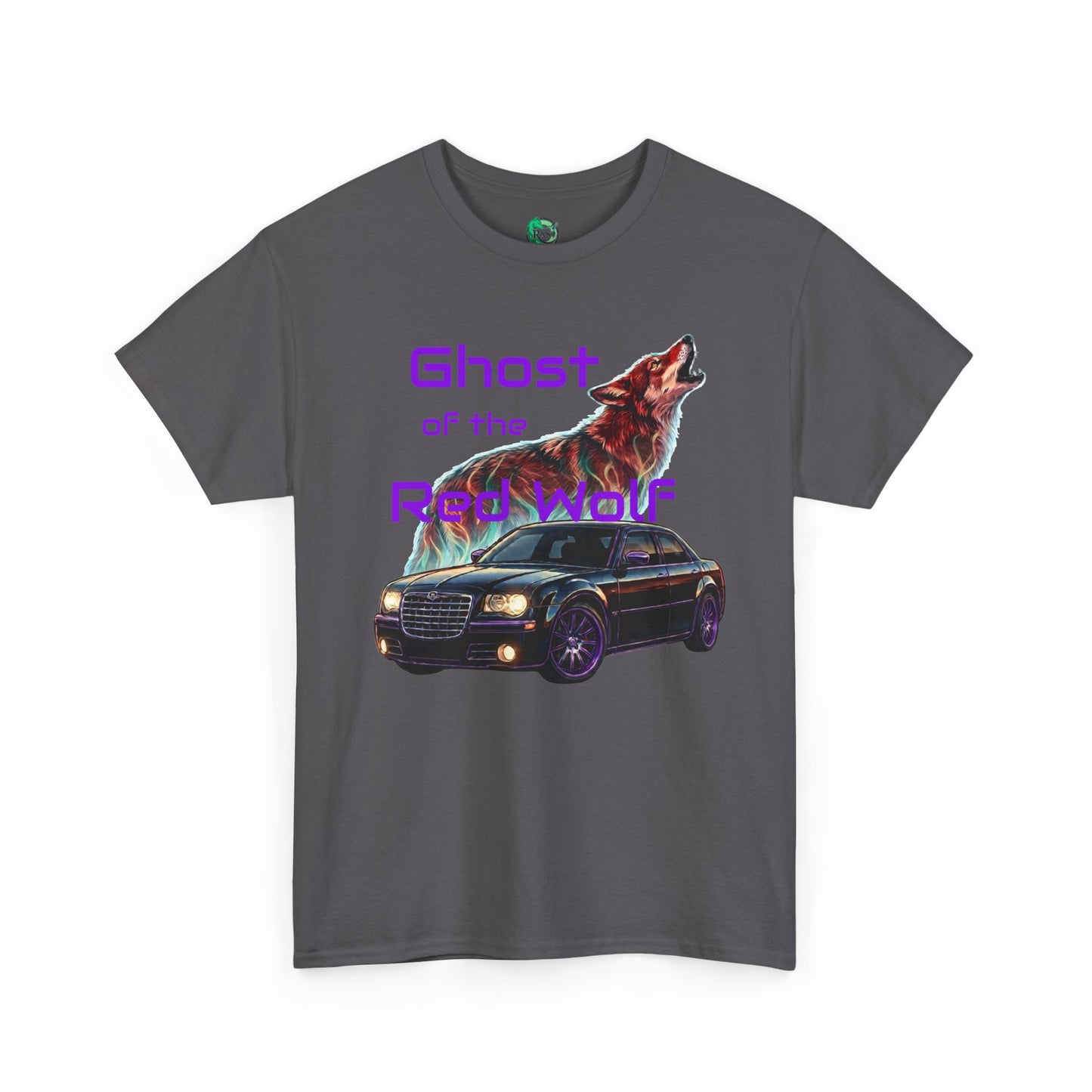 Ghost of the Red Wolf T‑Shirt — Bold Wolf Graphic Streetwear