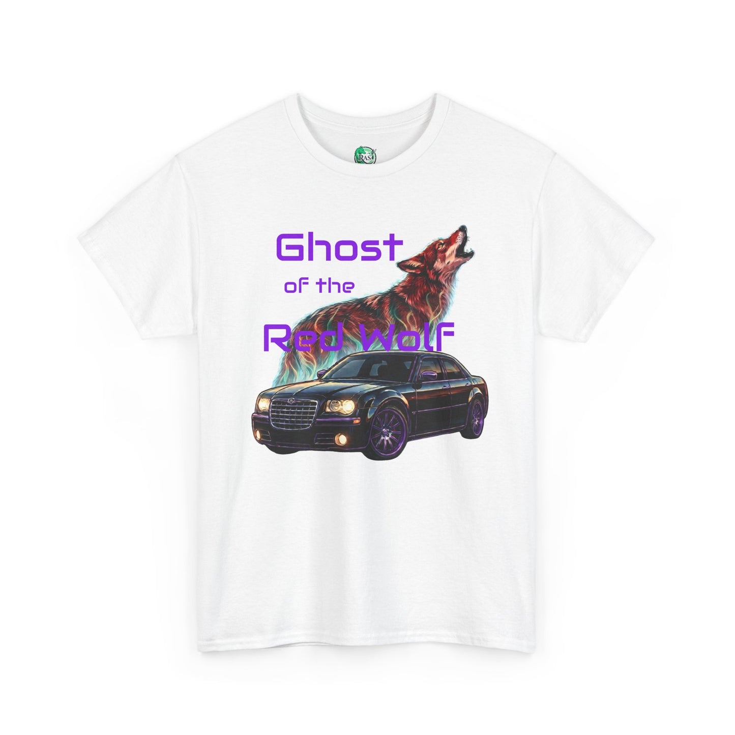 Ghost of the Red Wolf T‑Shirt — Bold Wolf Graphic Streetwear
