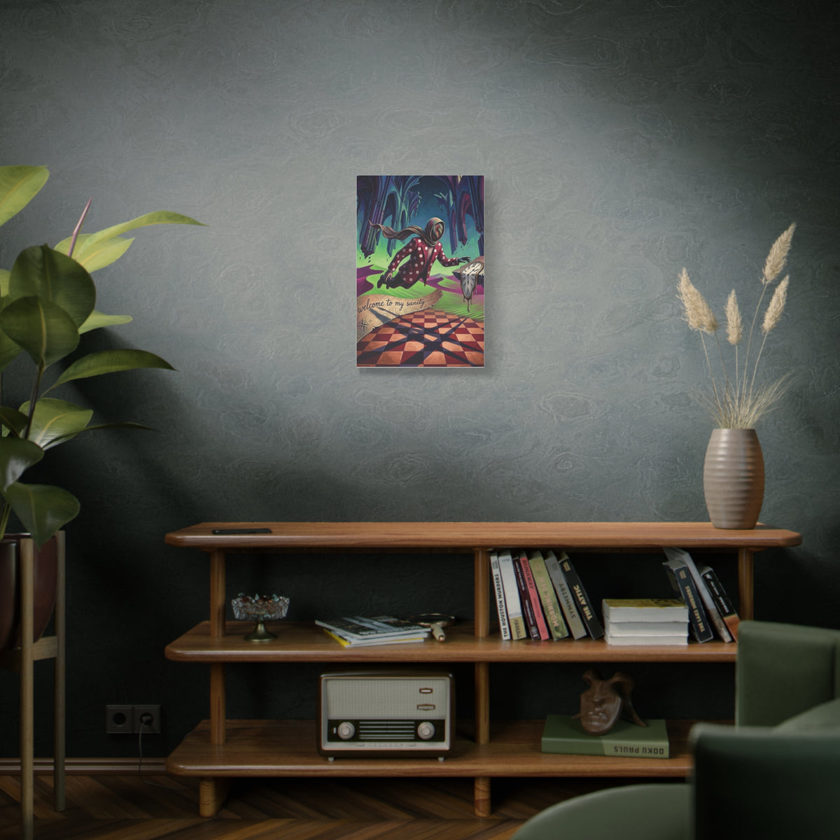 Canvas Wall Art | Welcome to My Sanity | Surreal Dark Art Matte Print