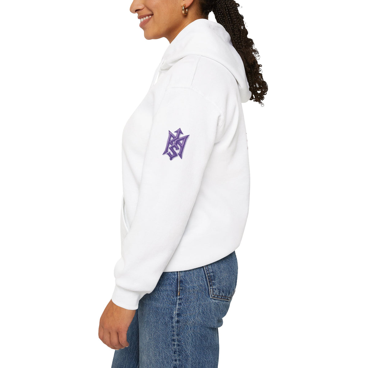 Pullover Hoodie | Ghost of the Red Wolf | Wolf Head Back Graphic