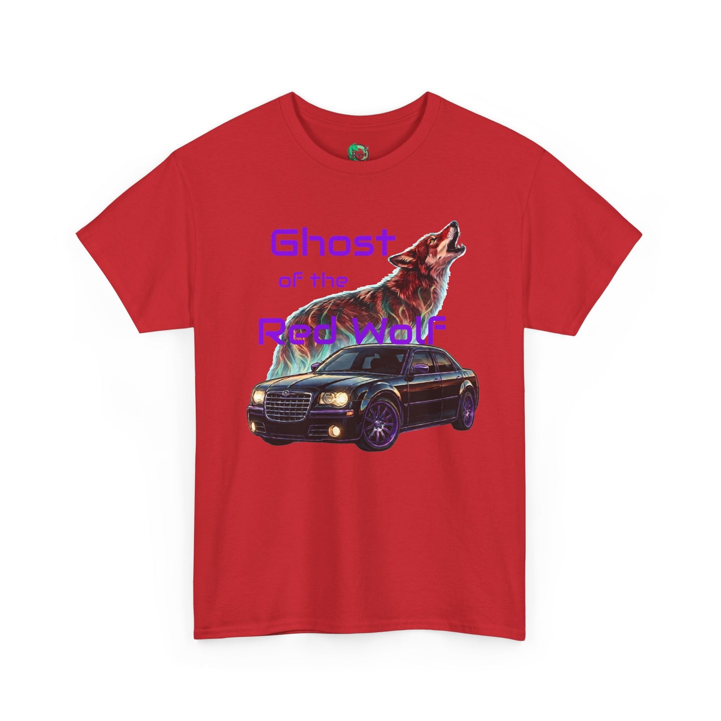 Ghost of the Red Wolf T‑Shirt — Bold Wolf Graphic Streetwear