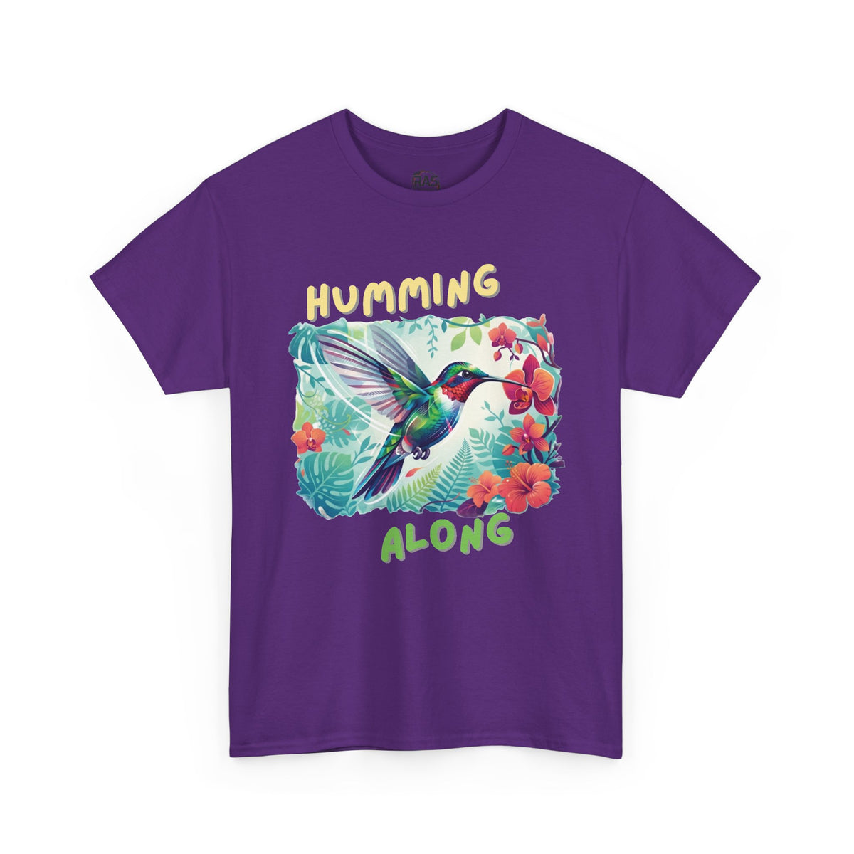 Graphic T-Shirt | Humming Along Hummingbird | Tropical Floral Streetwear