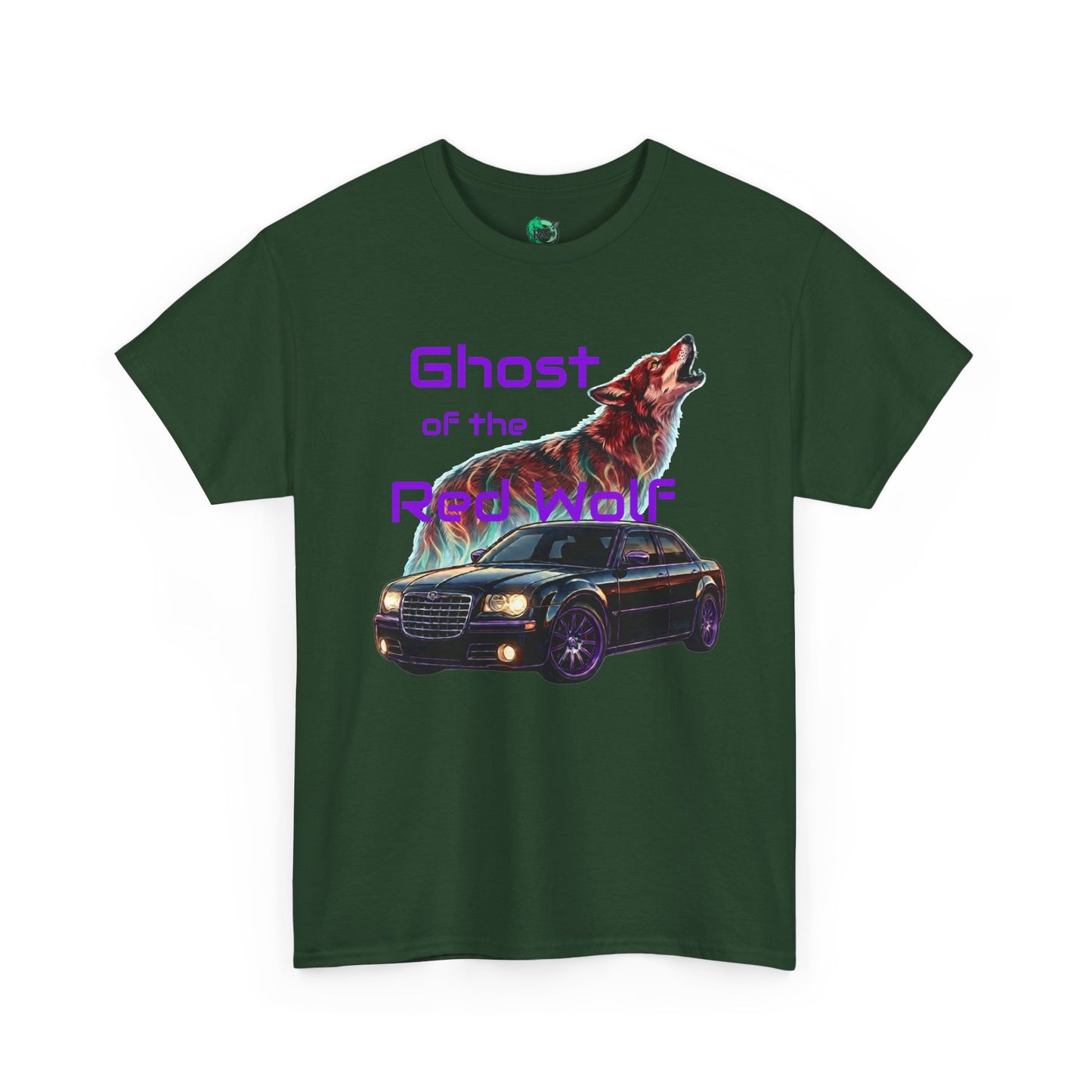 Ghost of the Red Wolf T‑Shirt — Bold Wolf Graphic Streetwear