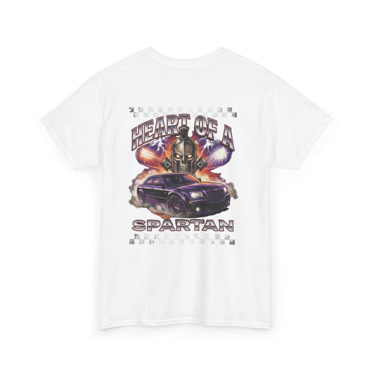 Graphic T-Shirt | Heart of a Spartan | Retro Racing Muscle Car Tee