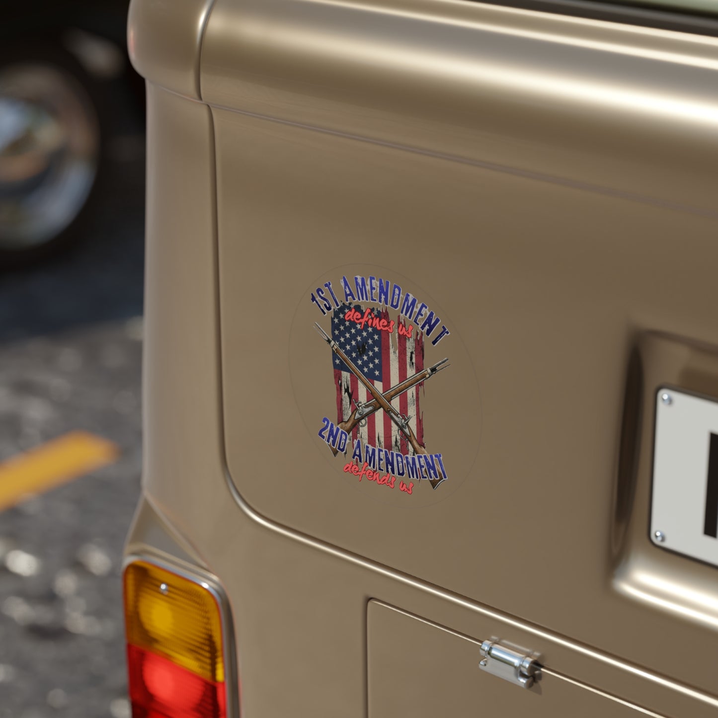 1st & 2nd Amendment Sticker — Patriotic Outdoor Vinyl Decal