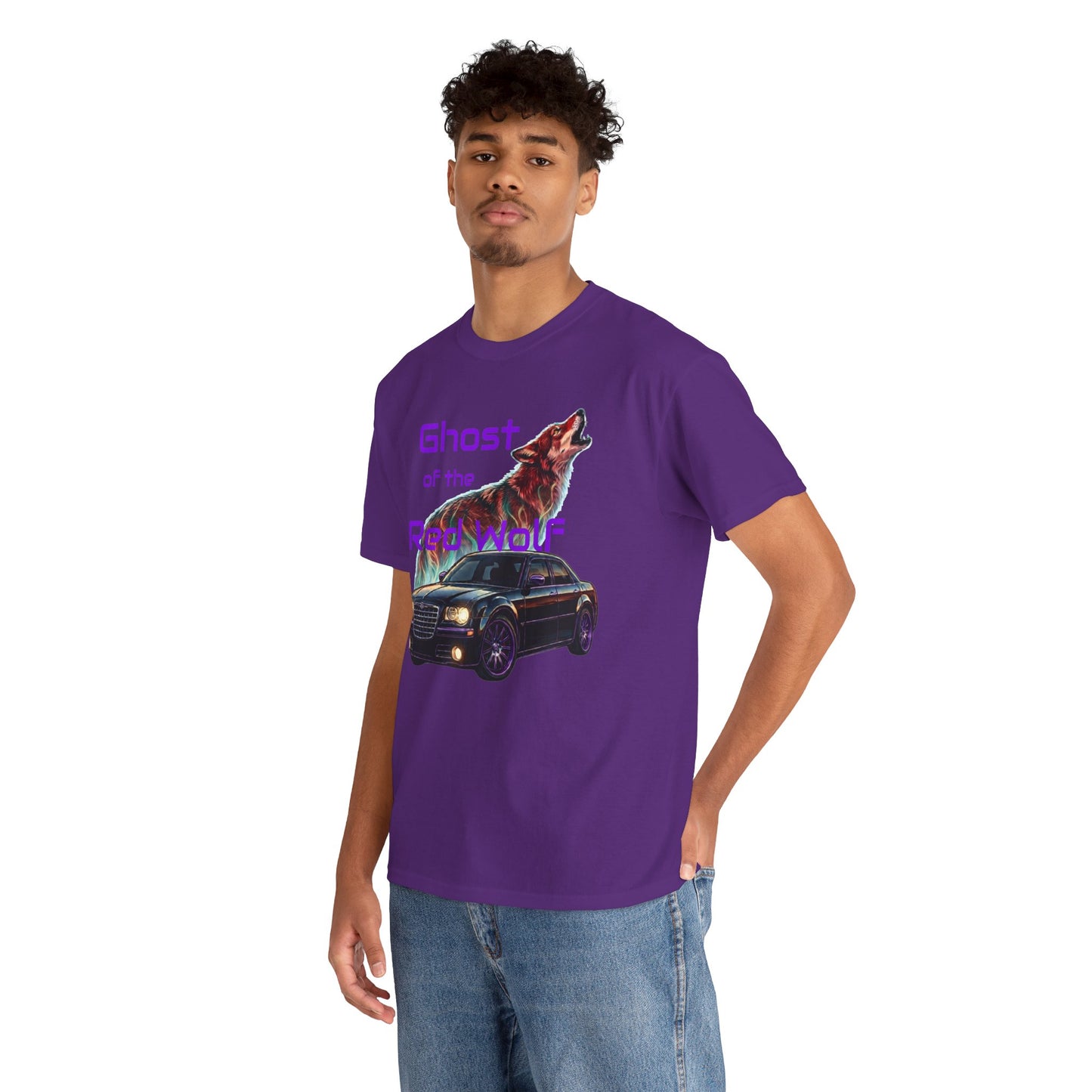 Ghost of the Red Wolf T‑Shirt — Bold Wolf Graphic Streetwear