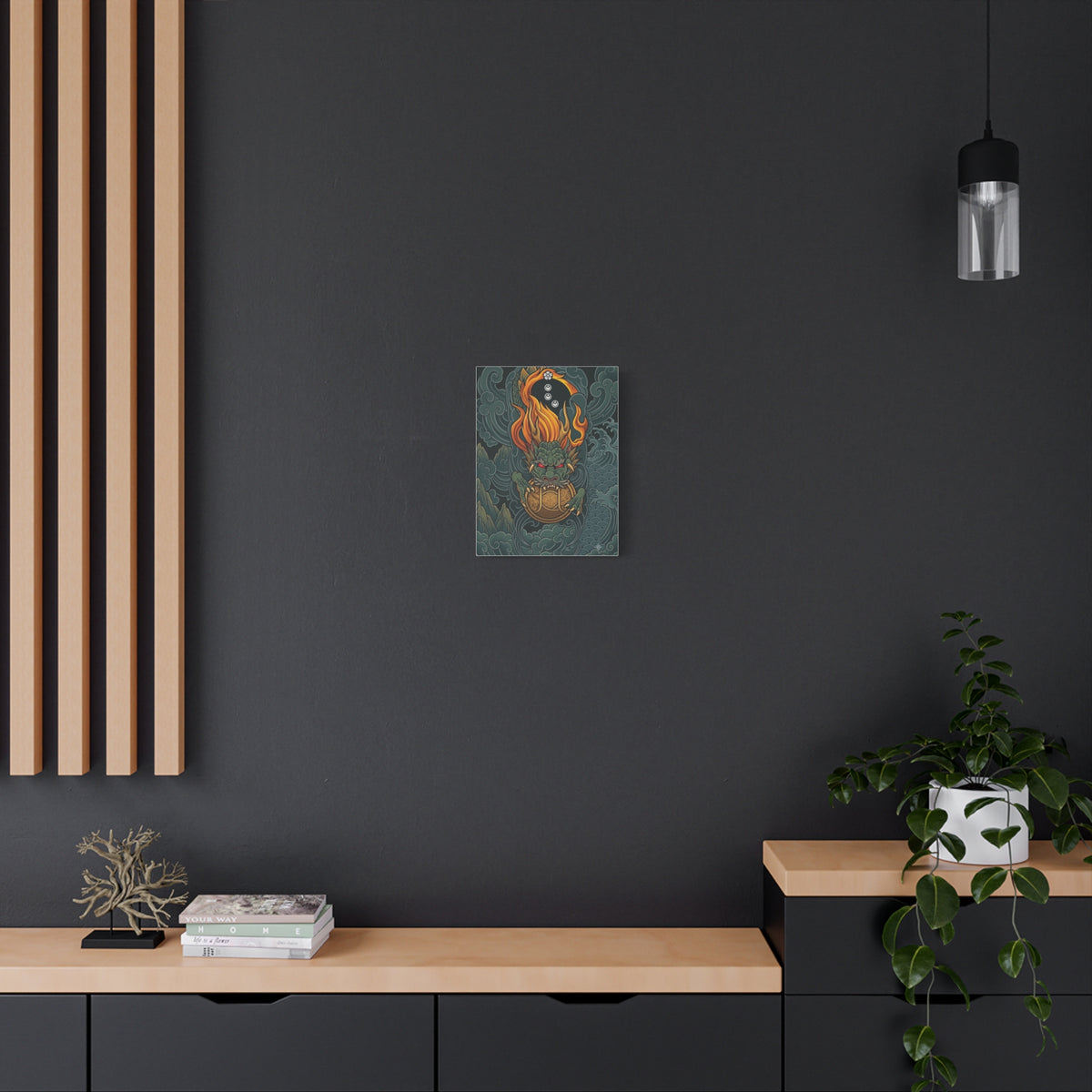 Canvas Wall Art | Dragon Guardian | Mythic Asian Dragon Matte Print