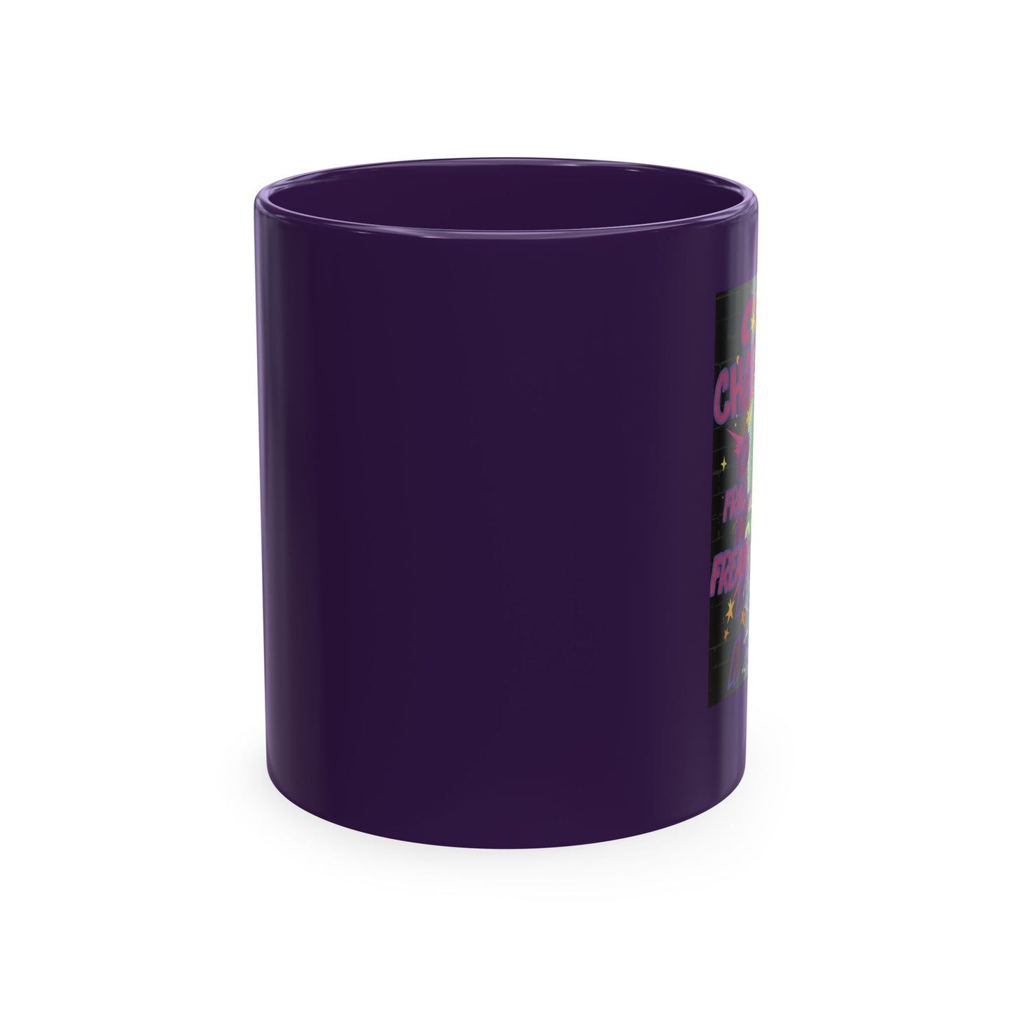 Clownin' Around Ceramic Coffee Mug — Neon Clown Graphic Art Drinkware