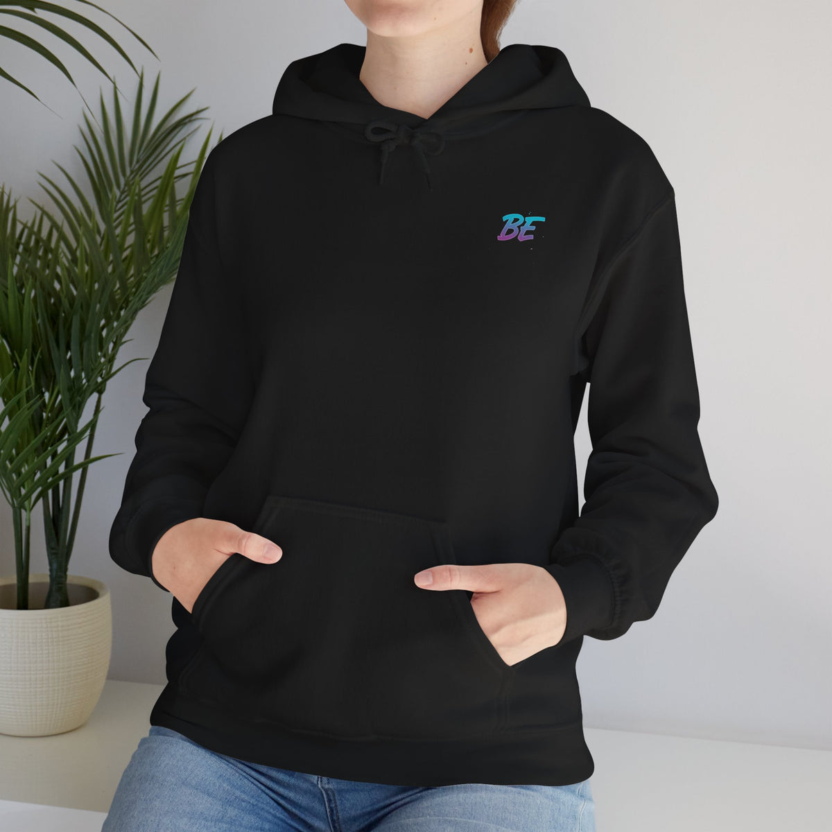 Pullover Hoodie | Just Be You | Inspirational Graphic Hooded Sweatshirt