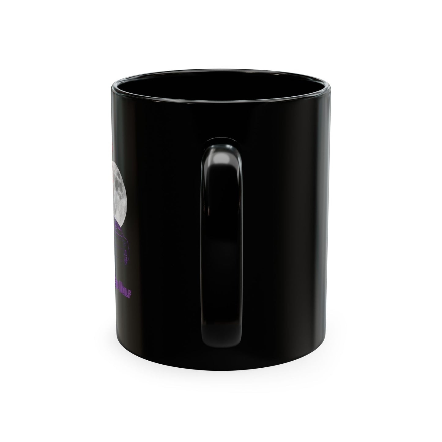 Ghost of the Red Wolf Ceramic Coffee Mug — Bold Wolf Art Graphic Drinkware