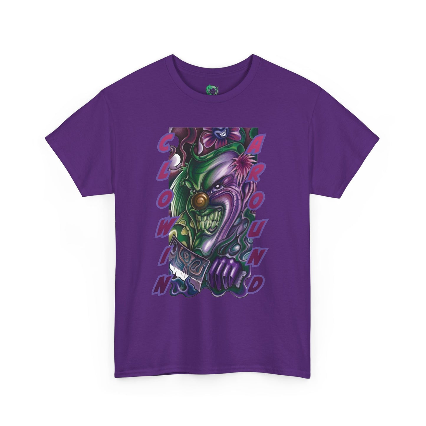 Clownin' Around Graphic Tee — Neon Clown Vintage Comic Streetwear T-Shirt