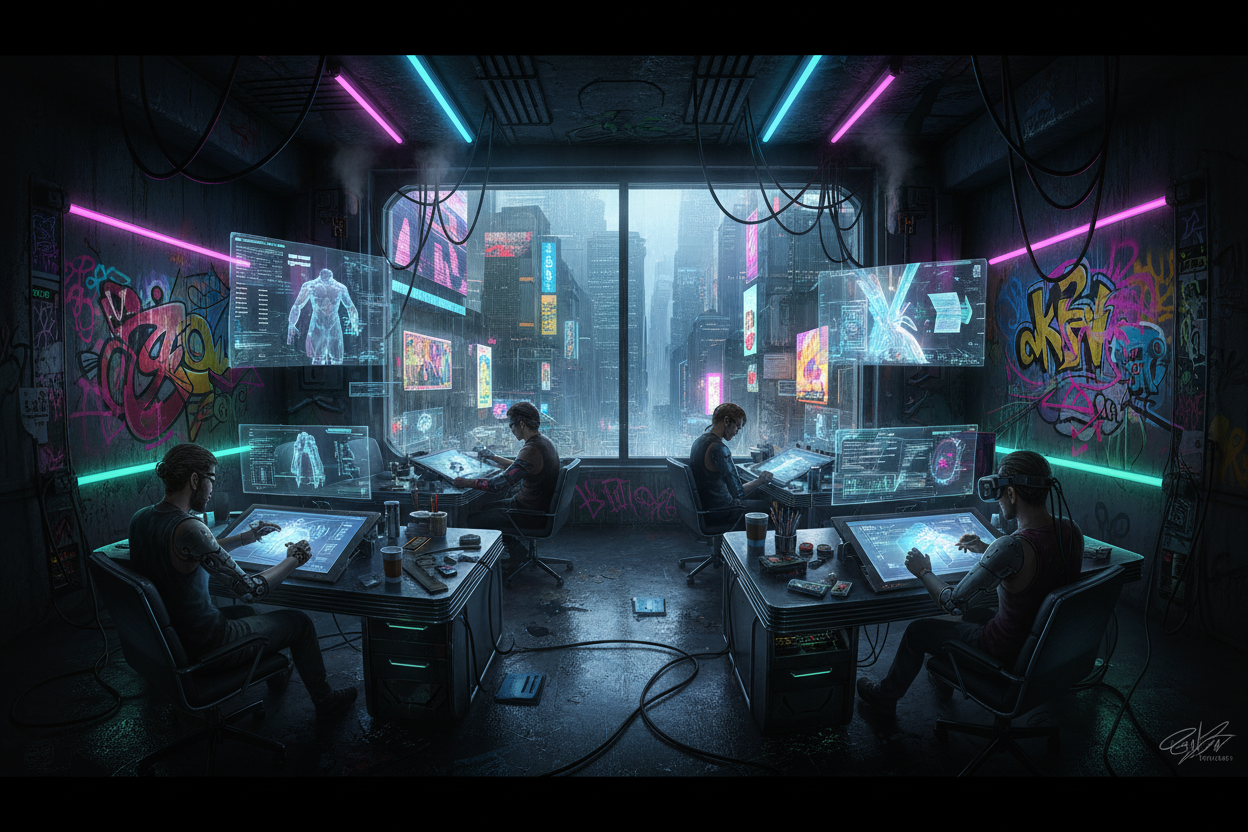 shadow run theme art studio